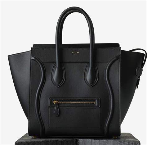 celine black leather tote|celine tote bag buy online.